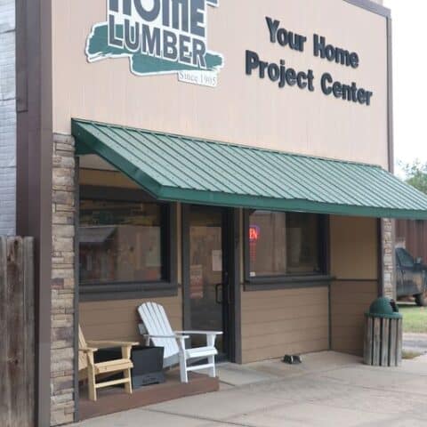 Exterior picture of Home Lumber, Coldwater, Kansas.