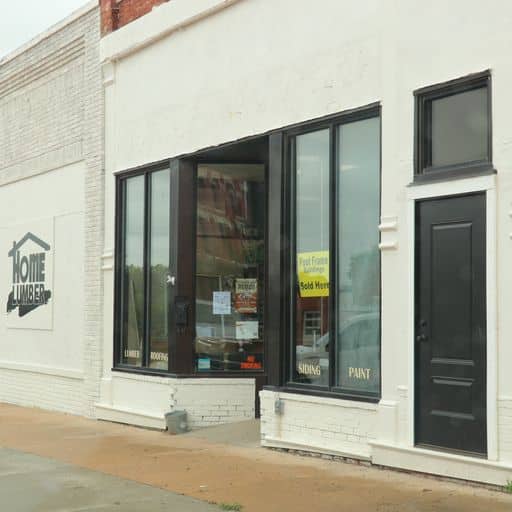 Exterior of Home Lumber, Medicine Lodge, Kansas.