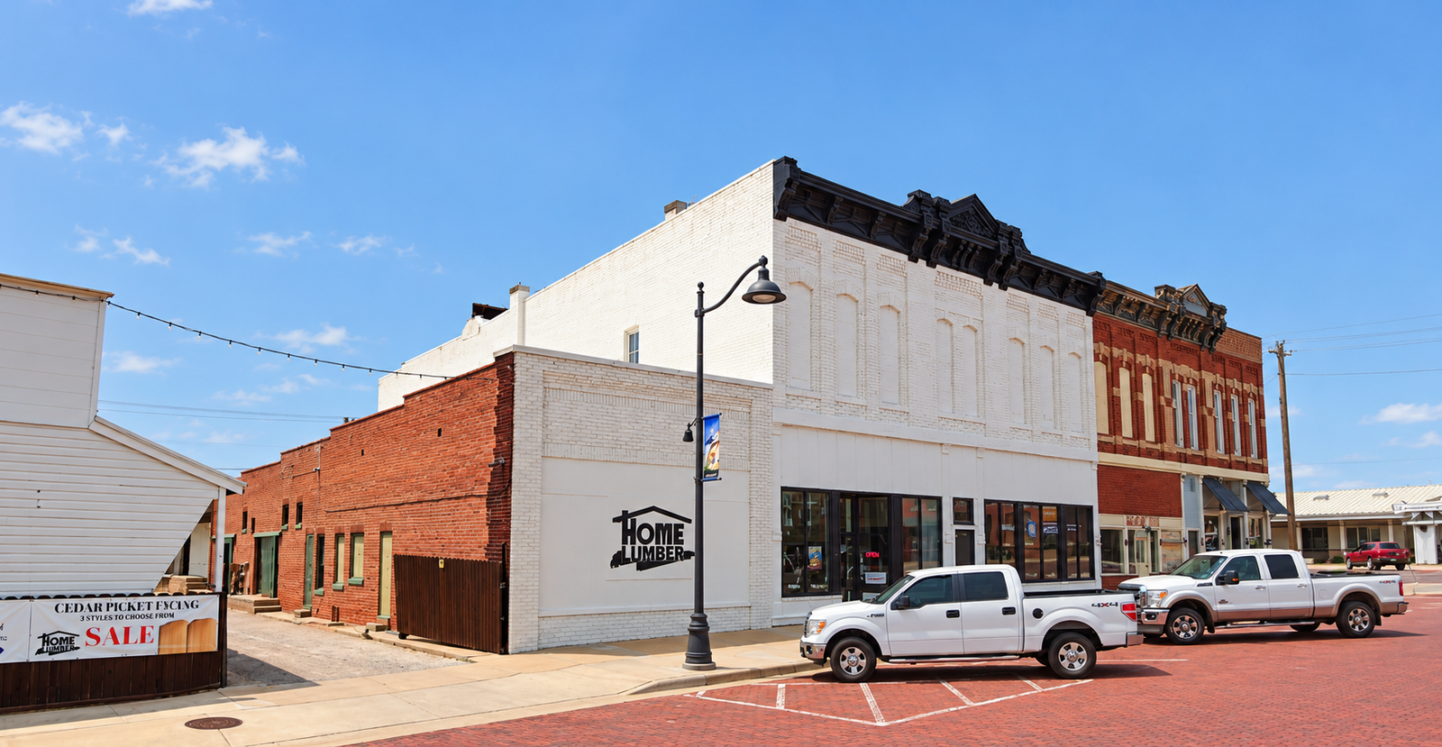 Exterior of Home Lumber, Medicine Lodge, Kansas.